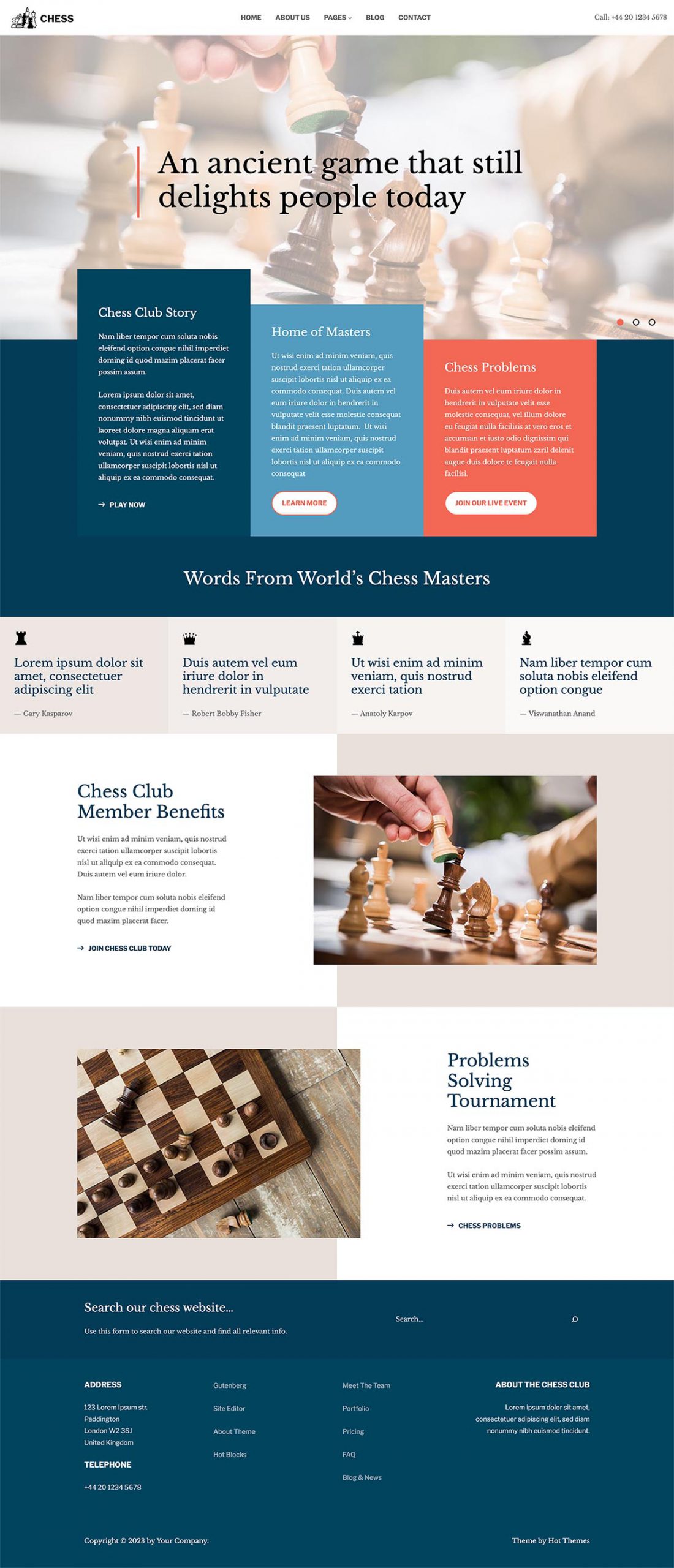 Chess theme